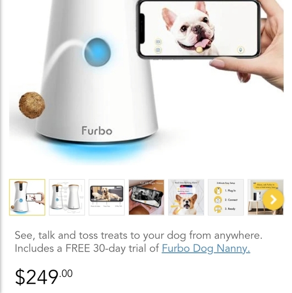 Furbo NEW in Box!! Treat Popping Dog Camera (SOLD) - Picture 6 of 11